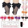 thumbnail image 4 of JUNWELL 4pairs Children‘s Bowknot Fishnet Stockings, 4 of 7
