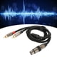 thumbnail image 4 of Cable XLR a Doble Y Adaptador XLR Hembra a Doble Macho Divisor Y Cable de Interconexión Estéreo Desequilibrado Compatible con Receptor AV DVD VCD 1m/33ft, 4 of 8