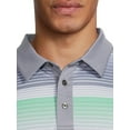thumbnail image 5 of Ben Hogan Men's and Big Men's Performance Short Sleeve Stripe Print Golf Polo Shirt, up to 5XL, 5 of 6