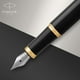 thumbnail image 2 of Parker IM Pluma Estilográfica, Negro (Black Gold Trim), Punta Fina Parker Unisex, 2 of 4