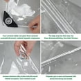 thumbnail image 6 of AuraLane Clear Tarp Waterproof with Grommets,14Mil Heavy Duty Resistant Tear PVC Vinyl Tarpaulin Enclosure for Outdoor Greenhouse Balcony Garden, 6 of 9