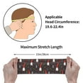 thumbnail image 7 of Wukai Cute Christmas Gnomes Sports sweatband,Men & Women Sweatband Headband for Running, Cross Training, Racquetball, Working Out, 7 of 7