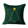 thumbnail image 2 of Christmas Throw Pillow Covers 18x18 Inch, Decorative Square Pillowcases, Farmhouse Holiday Cushion Covers for Couch Sofa Living Room Bedroom Outdoor Home Decor, 2 of 3
