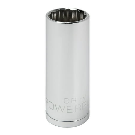 

Powerbuilt 3/8 in. Drive x 18mm 12 Point Metric Deep Well Socket - 940068