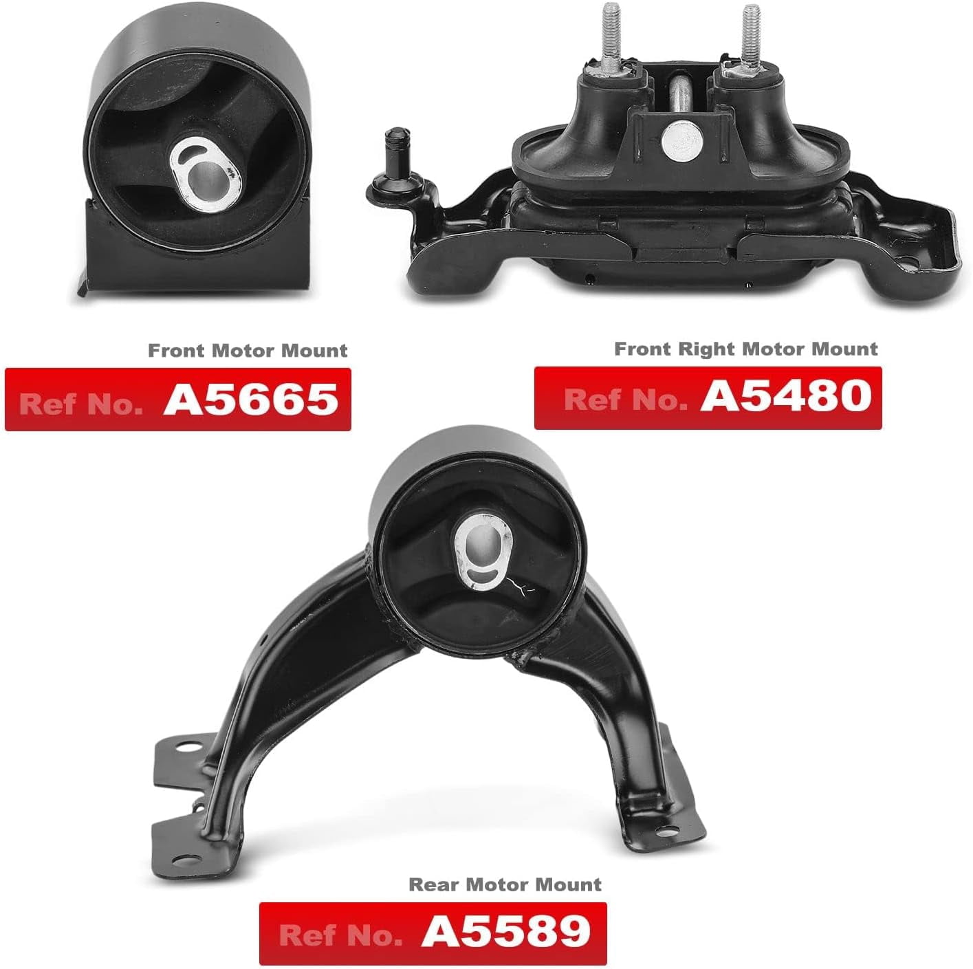 A-Premium 3PCS Engine Motor Mount and Transmission Mount Set Compatible with Dodge Grand Caravan 2011-2020 & Chrysler Town & Country 2011-2016 & Ram C/V 2012-2015 & Volkswagen Routan 2011-2014, 3.6L