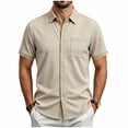 thumbnail image 2 of Guluxicc Men's Golf Shirts with Pockets Button Down Collared Short Sleeve Tops for Everyday Wear Business Casual Outfits, 2 of 9