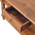 thumbnail image 6 of Lesuto Turned legs Chestnut 2 Drawer Coffee Table - Modern Style, Wood, chestnut, 6 of 10