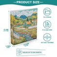 thumbnail image 5 of Waterproof PVC Round Ring Binder - D-Rings Clipboard, 200 Page Capacity (1 or 2-Pack), Ideal for Office , Home and School，Beautiful Oil Painting Picture, 5 of 8