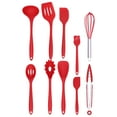 thumbnail image 1 of 10Pcs Silicone Kitchen Utensils Set With Non Stick Spatula, Spoon And Brush For Cookware, 1 of 8