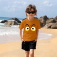 thumbnail image 7 of Kukoosong Toddler Boys or Girls Crewneck T-Shirt with Short Sleeves, Funny Expression Print, Sizes 5T, 7 of 7