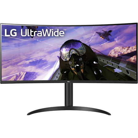 Refurbished LG 34WP65C-B 34-Inch 21:9 LG 34-Inch 21:9 Curved UltraWide QHD (3440x1440) VA Display Monitor, Black