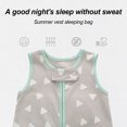 thumbnail image 3 of Laklulu Pijama infantil de verano de una pieza sin mangas, chaleco envolvente, S, 3 of 5