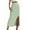 Green, variant on Sngxgn Womens Basic Soft Stretch Mid Midi Knee Length Flare Flowy Skirts(White,S)