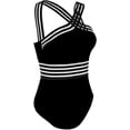 thumbnail image 2 of Trajes de baño de una pieza para mujer Trajes de baño con frente cruzado Trajes de baño huecos, 2 of 5