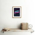 thumbnail image 2 of Disco Kitchen 80s Art Print Framed Poster Wall Decor 9x7 inch, 2 of 5