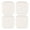 White, variant on Biplut 4Pcs Shockproof Square Silicone Door Handle Bumpers Solid Color Self Adhesive Door Guard Stoppers for Home (White)