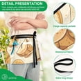 thumbnail image 6 of Cartoon Fortune Cookies Waist Apron Adjustable Server Half Apron Kitchen Cooking with 3 Pockets for Men Women, 6 of 7