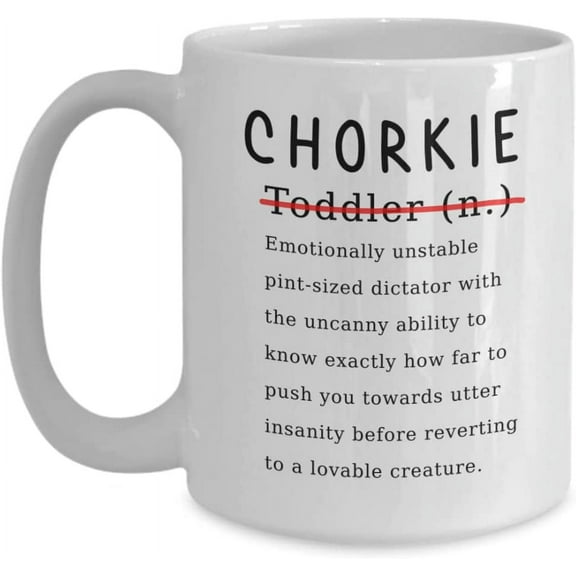Chorkie Mug - Funny And Cute Mugs - White 11oz 15oz Ceramic Tea Coffee Cup