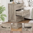 thumbnail image 5 of FANRAL Nightstand Set of 2,3 Drawer Farmhouse Nightstands,Wooden Bedside Table Pair with Anti-Tip Safety,Storage End Tables for Bedroom,Gray Night Stand, 5 of 6