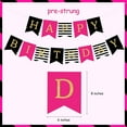thumbnail image 6 of Birthday Decorations for Women Hot Pink and Black White Happy Birthday Bunting Banner Tissue pom Poms Paper Fans Circle Dots for Girls Birthday Party Supplies, 6 of 6