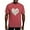 Crimson Red, variant on CafePress - Chicken Heart T Shirt - Mens Comfort Colors® Shirt