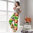 thumbnail image 5 of Salouo Vegetable Print Women's Pajama Pants Casual Loose Sweatpants PJs Flowy Pants Drawstring Palazzo for Women Wide Leg Pants Lounge Pajama -X-Large, 5 of 8