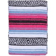 thumbnail image 5 of Manta de yoga El Paso Designs Mexican Falsa Serape rosa/azul, 5 of 5