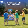 thumbnail image 2 of Juego de Lanzamiento Toy Life 3 en 1: Lanzamiento de Bolsas, Lanzamiento de Aros y Mini Baloncesto, 2 of 7