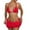 Red, variant on -piece One-Piece Bikini Set Bikini Set Lace Skirt Lace-up Swimsuit Women's Swimsuit