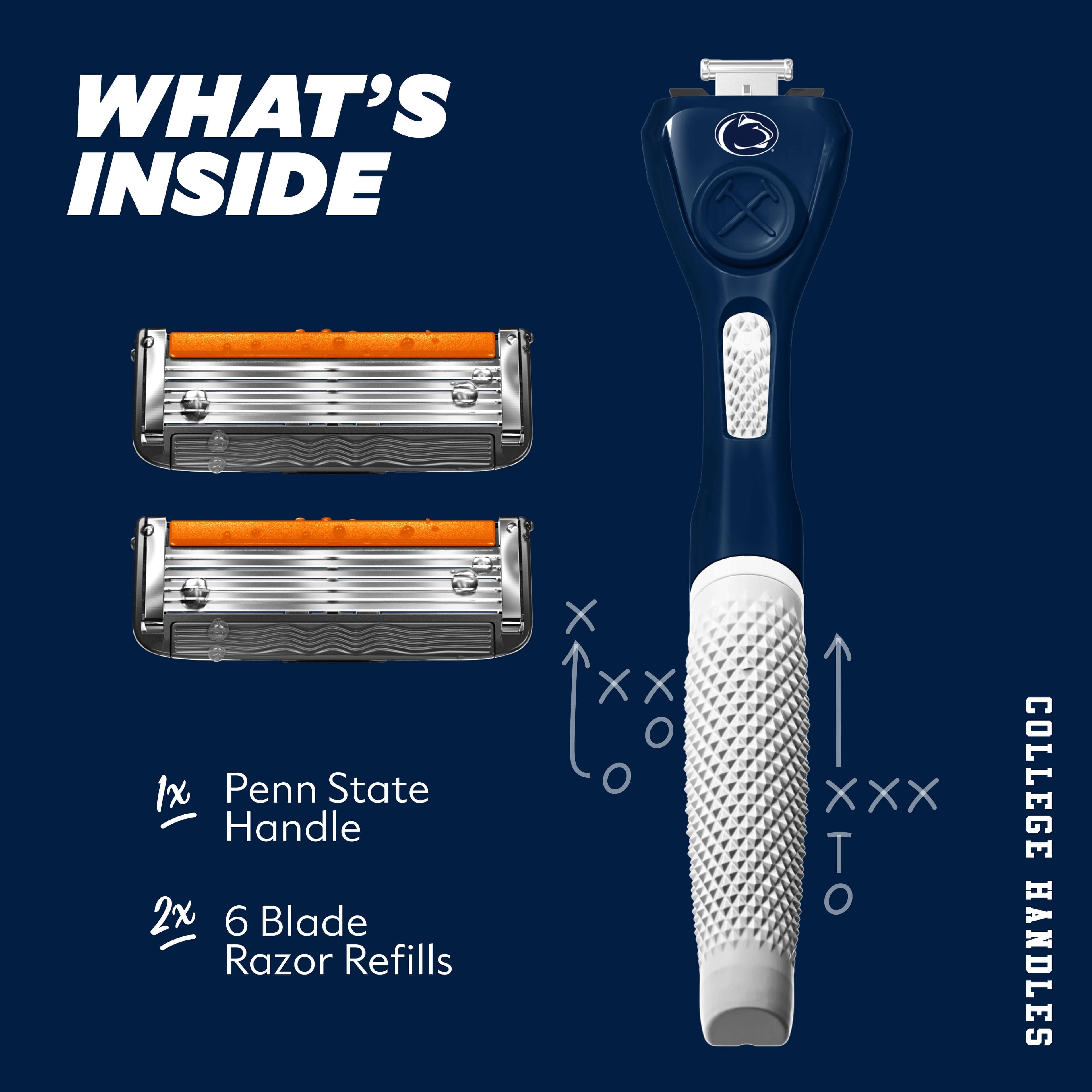 Dollar Shave Club Penn State 6-Blade Razor Starter Set