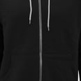 thumbnail image 3 of Canvas  Zip-up Polycotton Fleece Hooded Sweatshirt / Hoodie, 3 of 4