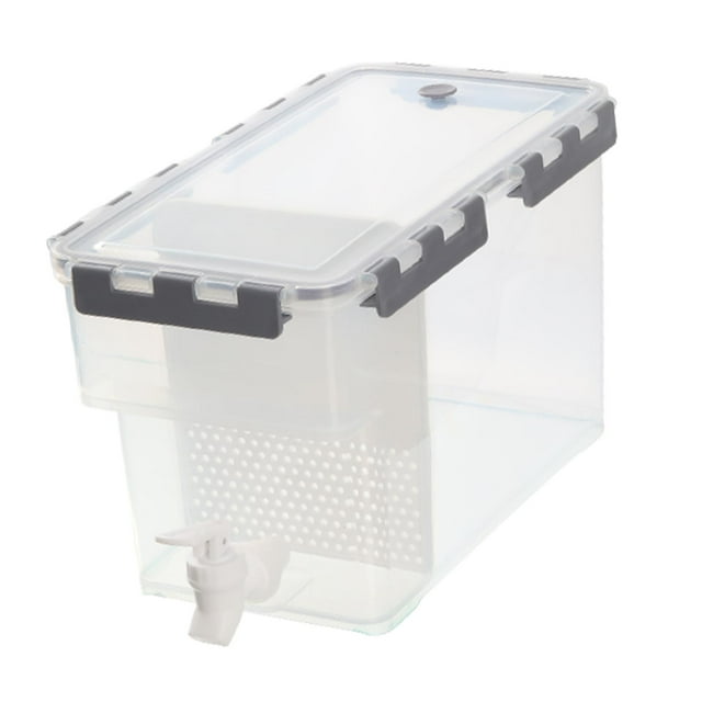 GROWTH TANK Bouilloire Froide avec Robinet Seau à Boissons Transparent Récipient d'Eau Distributeur de Boissons 6L