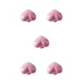 thumbnail image 2 of kurtrusly Cabinet Handle Heart Shape Solid Color Replacement Decorative Home Kitchen Bathroom Drawer Door Pull Knob Accessories Pink 5Set, 2 of 6