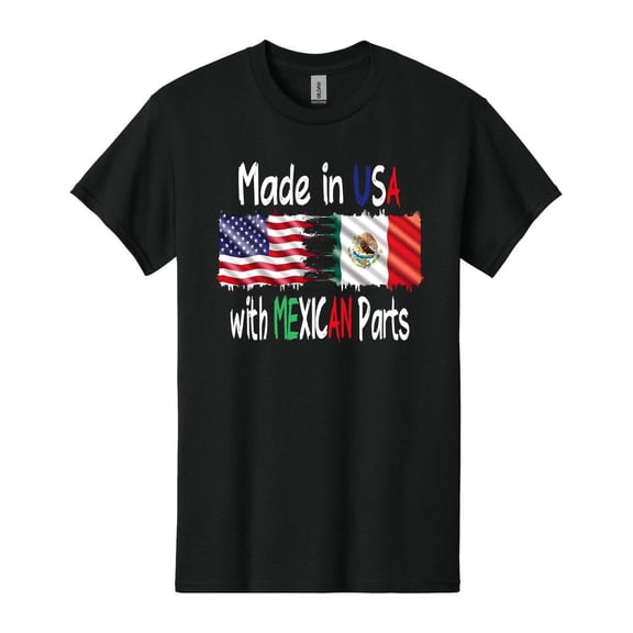 Made In USA With Mexican Parts T-shirt, Mexico T-shirt