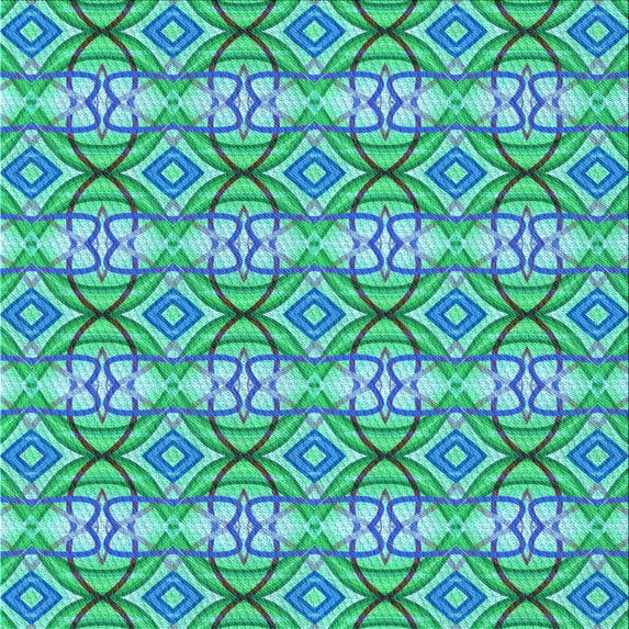 Ahgly Company Machine Washable Indoor Square Transitional Glacial Blue Ice Blue Area Rugs, 5' Square