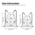 thumbnail image 2 of Fuzoiu Rabbit Blowing Dandelions Print Drawstring Backpack for Gym, Travel, Yoga,Sports Sackpack String Bag for Women Men-Small, 2 of 6
