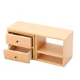 thumbnail image 2 of Gabinete de casa de muñecas modelo miniatura de madera de abedul decorativo Simple elegante Mini gabinete modelo 1:12, 2 of 8
