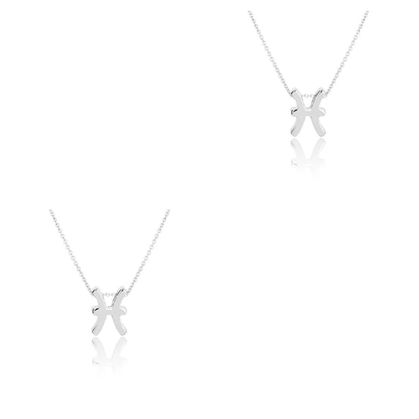 Collar de amistad Minnieouse Ins doce signos del zodiaco tema Vintage colgante oro Plata