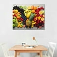 thumbnail image 3 of Nawypu  Kitchen Canvas Wall Art Colorful Various Fruit Canvas Wall Art Painting Healthy Fruit Food Pictures Wall Decor for Home Living Room Kitchen Dining Room Framed Ready to Hang, 3 of 5