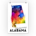thumbnail image 2 of Montgomery, Alabama, State Abstract Watercolor (12x18 Wall Art Poster, Room Decor), 2 of 3