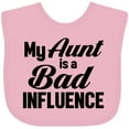 thumbnail image 3 of Inktastic My Aunt is a Bad Influence Boys or Girls Baby Bib, 3 of 4