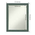 thumbnail image 3 of Amanti Art Upcycled Teal Grey Beveled Wood Bathroom Wall Mirror, 3 of 10