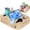 Beige, variant on Couch Cup Holder Tray & Tablet Pillow Stand - Bed, Couch Caddy, Sofa - Holds Drinks, Snacks, Remotes, Phones, Tablet | Bed Cup Holder (Grey)