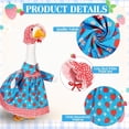thumbnail image 4 of Casual Porch Goose Outfit, Weatherproof Fabric Sculpture Costume, Rustic Yard Decoration, Removable Holiday Accessory for Outdoor Lawn, Garden and Entryway Display, 4 of 6