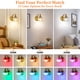 thumbnail image 5 of Lámpara de pared VerRon Amber Glass, control remoto inalámbrico de 15 colores, 5 of 9