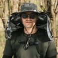 thumbnail image 3 of Precios de Liquidación, Sombrero grande tipo chal para el sol, protección para el cuello, ventilador de carga solar para verano Akmoler, 3 of 8