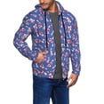 thumbnail image 2 of Honeii Beautiful Koi Fish Print Hoodies for Men, Pullover & Full Zip, Breathable Zip up Hoodie, Sweatshirt-XX-Large, 2 of 5