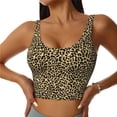 thumbnail image 2 of Uemuo Leopard2 Pattern Women's Sports Bra - High Impact Support, Breathable, and Comfortable Athletic Bra for Running, Yoga, and Workouts, 2 of 9