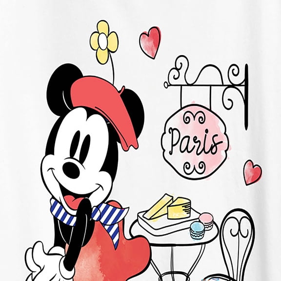 Disney - Minnie Paris - Women's Short Sleeve Graphic T-Shirt