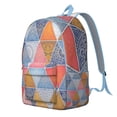 thumbnail image 2 of Unisex Boho Print Backpack, Bohemian Vintage Zipper Bag with Front Pocket, Durable Rucksack for School College Work Travel, Excellent Gift Idea, 2 of 5